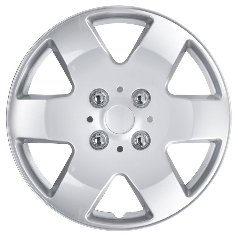 BDK Full Set of 4-15 Inch Replacement Hubcaps for Cars, Wheel Cover Hub Cap, Easy Snap-On Installation Secure Fit, Heat & Impact Resistant, Direct Replacement for OEM Factory Wheels - Fits 15" Rims - Image 2